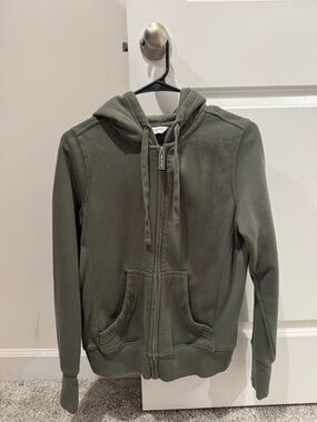 Peloton Green Zip-Up Hoodie with Drawstring